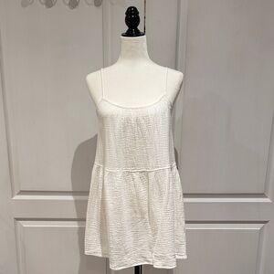 Aritzia Wilfred Cream White Midi Dress